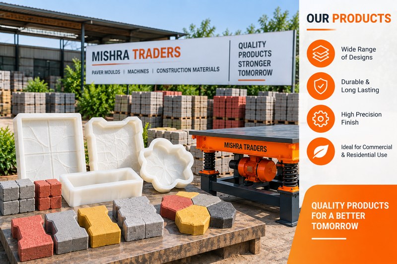 Construction and interlocking products supplied by Mishra Traders